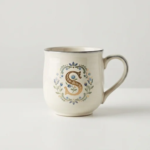 Anthropologie Monogram Mug