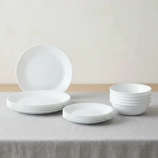 Corelle Winter Frost White Dinnerware Set