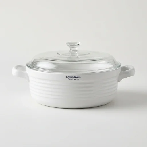 CorningWare French White Casserole Dish