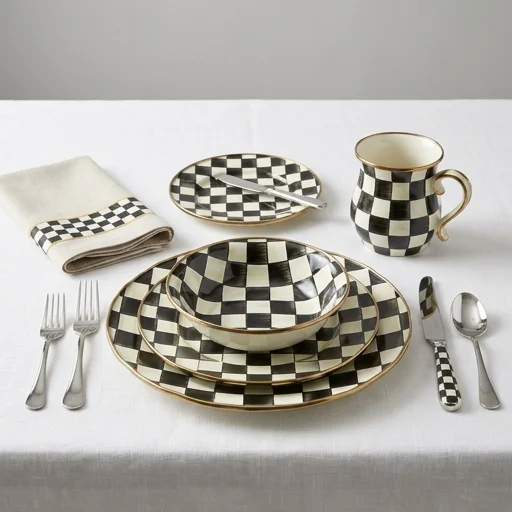 MacKenzie-Childs Courtly Check Dinnerware