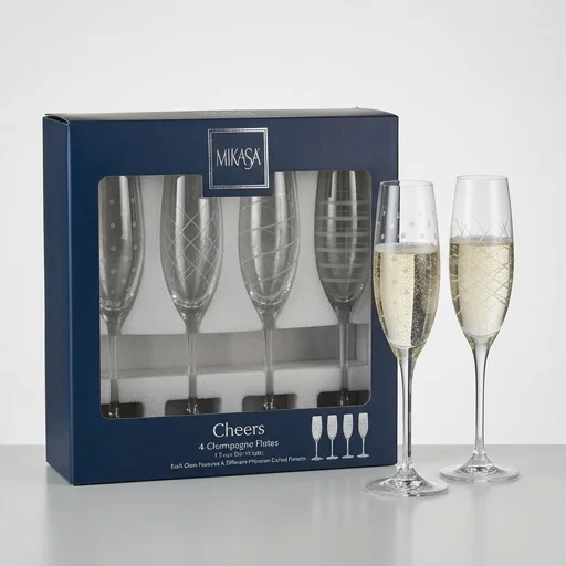 Mikasa Cheers Champagne Flute Set